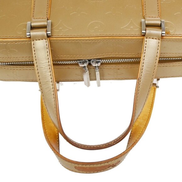 LOUIS VUITTON Shelton MM Hand Bag Monogram Mat Leather Gold M55177 34TA037 - Picture 8 of 16